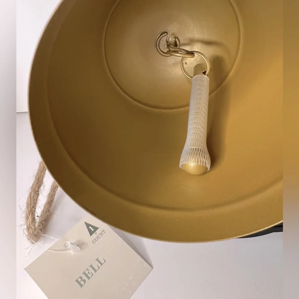 Target 🎯 Christmas Gold Hanging Bell Decor